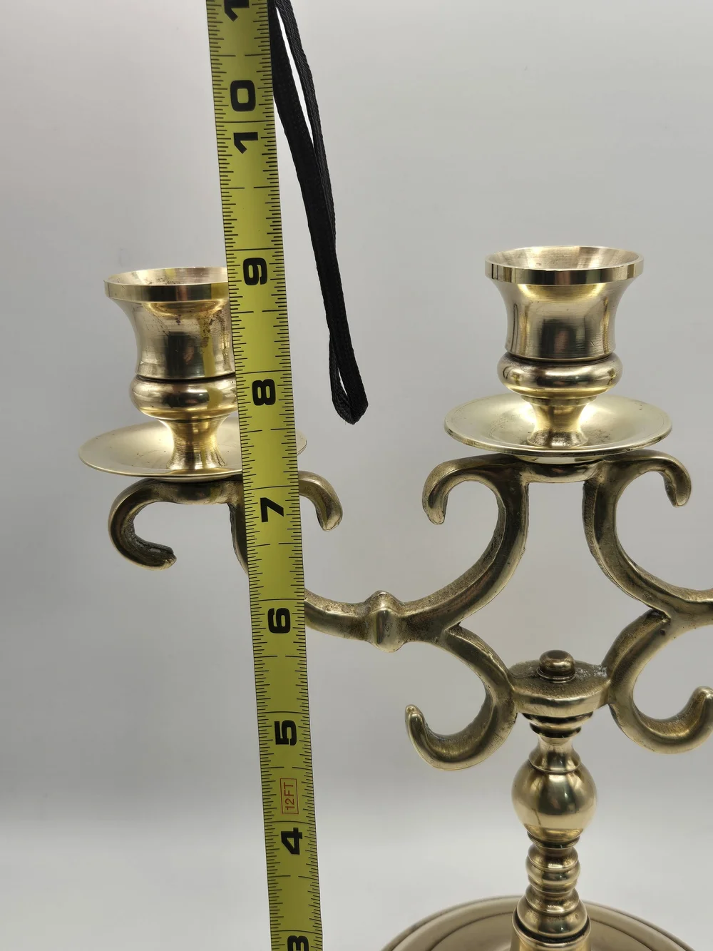 Brass 3-Arm Candelabra - Classic Gold Home Accent
